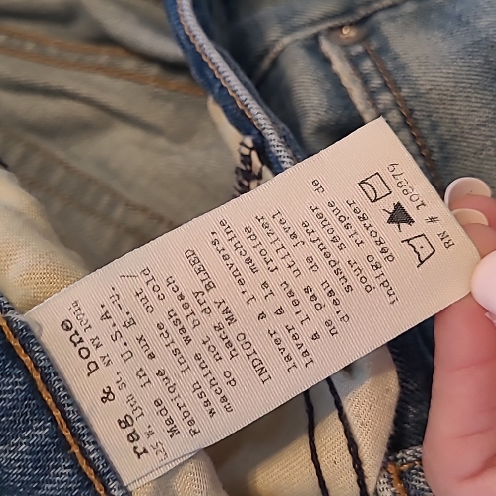Rag & Bone The Dre slim straight jean sz 25 style W1590K880 Bradford medium wash - Picture 10 of 11